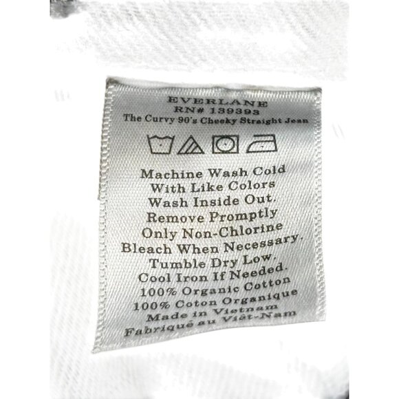 Everlane The Curvy 90s Cheeky Jean Washed Black Size 30 Regular Button fly - Picture 12 of 15